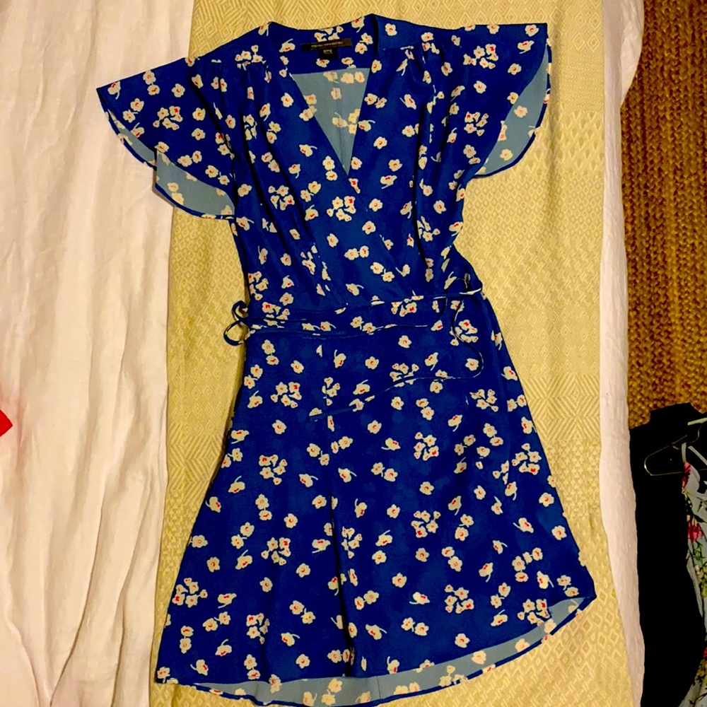 French Connection blue floral dress